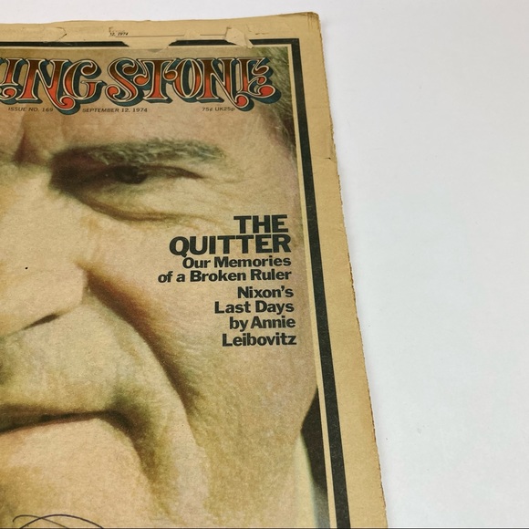 Vintage Rolling Stone Magazine Richard Nixon President September 12, 1974 - Picture 2 of 7